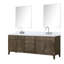 Ensemble de meuble-lavabo autoportant avec robinet et miroirs-111604851-111604849
