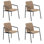 Orso Stacking Powder Coated Aluminum Patio Dining Armchair
