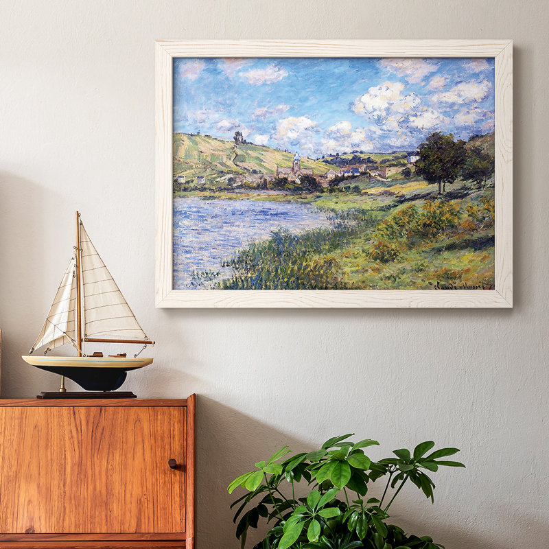 Vetheuil, Paysage, 1879, reproduction d'art sur toile, Blanc, H 18 po x l 26 po