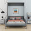 Lit escamotable mural Murphy avec coussin