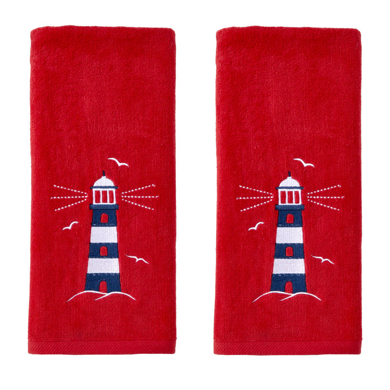 LIGHTHOUSE EMB HAND-RED