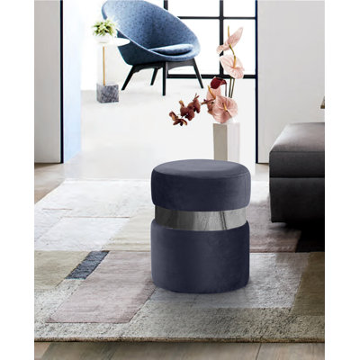 Fresno Velvet Ottoman