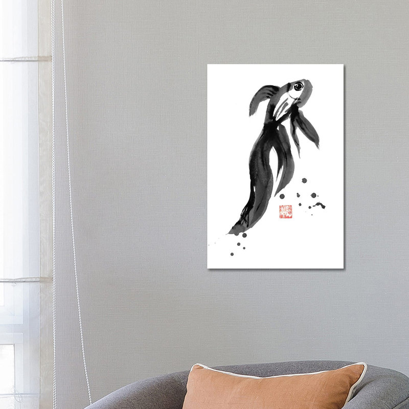 Fish by Péchane - Print on Canvas, Wrapped Canvas, 66.04 cm H x 45.72 cm W x 1.91 cm D