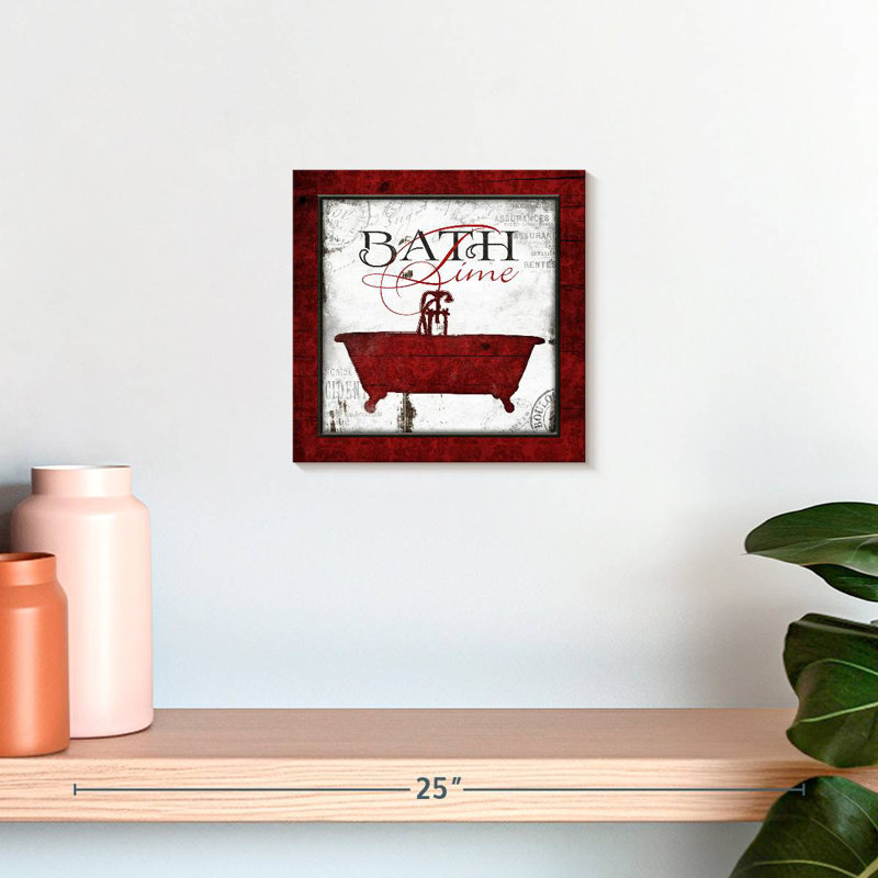 Kerrick Crimson Bath Time, H 10 po x l 10 po