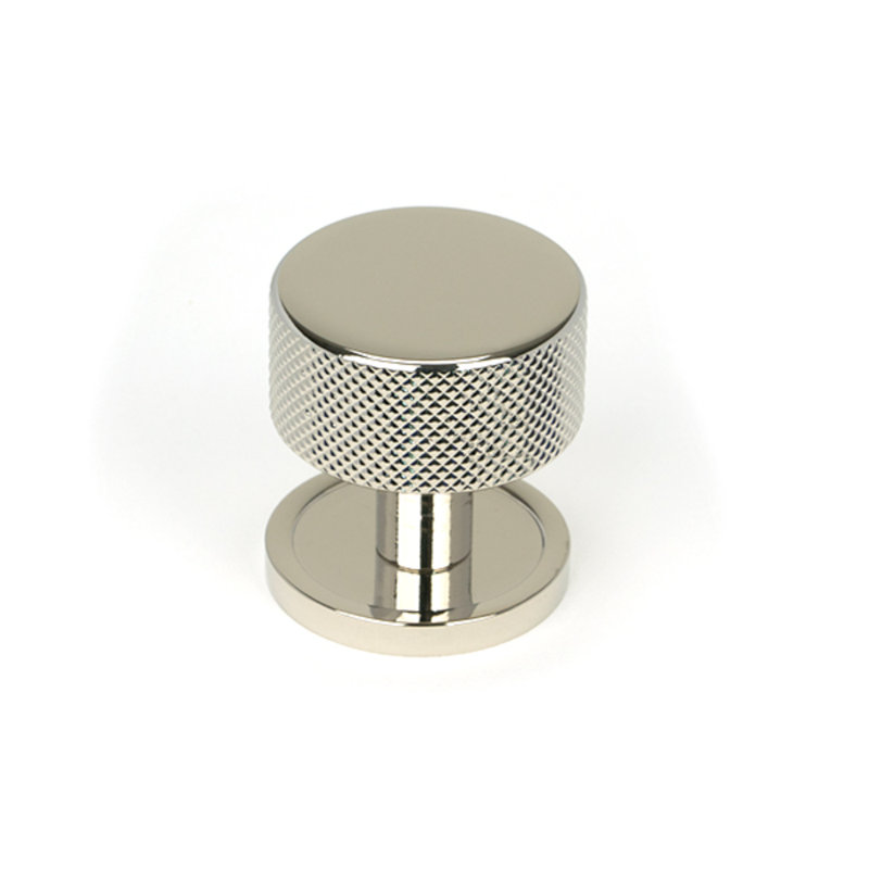 Round Knob, Polished Nickel, 3 cm