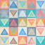 Pastel triangles - impression sur toile tendue-16737188