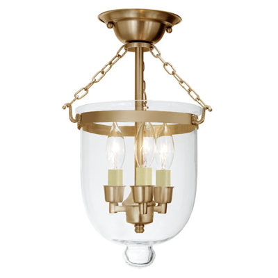 Sarahi Glass Semi Flush Mount