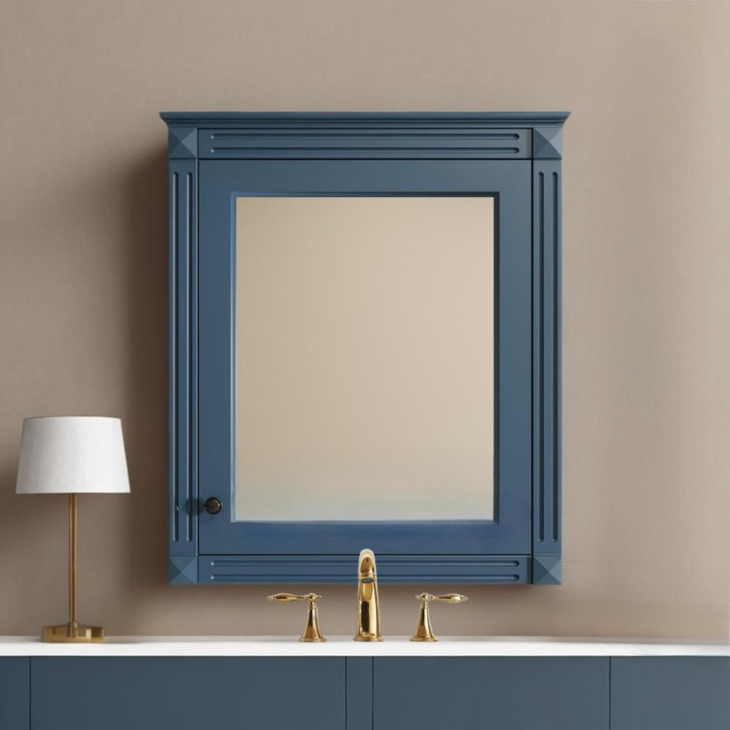 Armoire de rangement murale 24 po x 27 po avec miroir, Île Seymour Nord, Galapagos