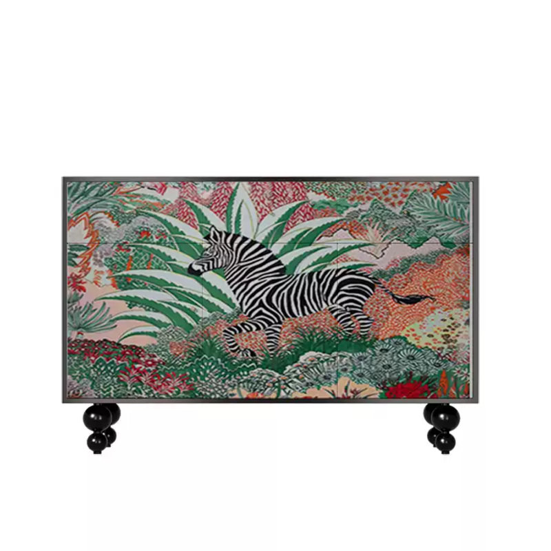 Buffet Modern Modern, Noir / multicolore
