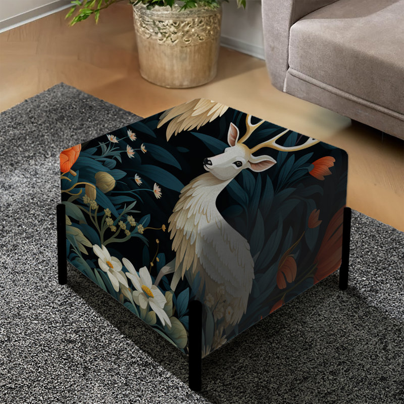 Pursley - Animal Print Square Ottoman
