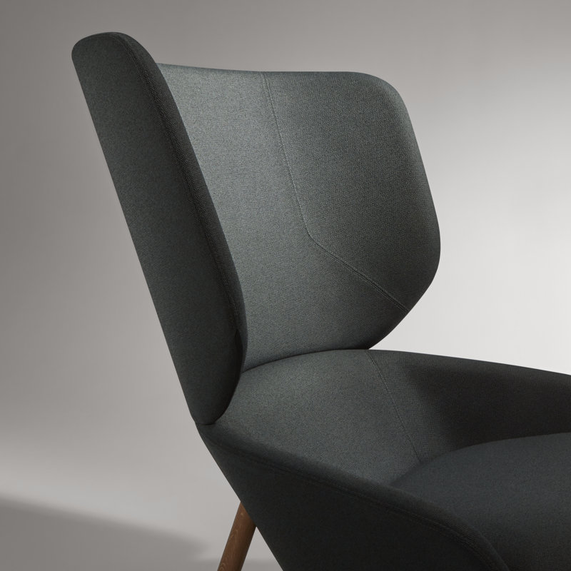 Heads Up Lounge Chair, Maharam Messenger in Everglade