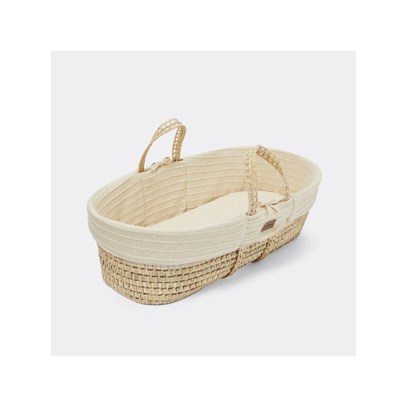 Moses Basket with Mattress, Beige