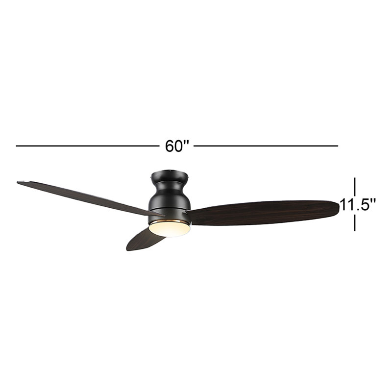 60-Inch DC Motor Smart Ceiling Fan with Light, Remote Control