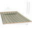Hamac de bar en polyester matelassé 2 personnes Tweedbrook-2103363884