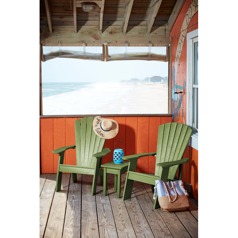 Shay Rectangular Outdoor Side Table , 18'' in. W 13'' in. D, Moss Green