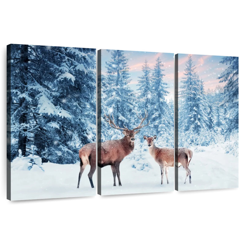 Cerf Brampt Winter Wonderland, H 42 po x l 65 po