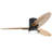 56" Modern Flush Mount Solid Wood Ceiling Fan With Light And Remote Control