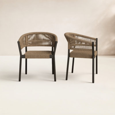 Fynn Stackable Eucalyptus Patio Armchair