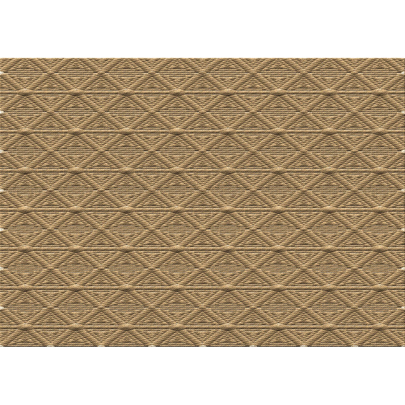 WSH-PAT27-BRN - Tapis 100% motif lavable à la machine 2989, Tapis de couloir 2 pi x 5 pi