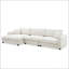 134*54" Oversized Corduroy Sectional Sofa-702525232