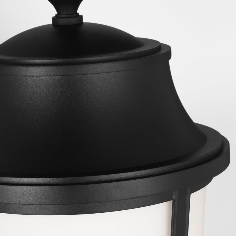 Portola Large Lantern from Generation Lighting , 26" H x 10.625" W x 13" D, Textured Black