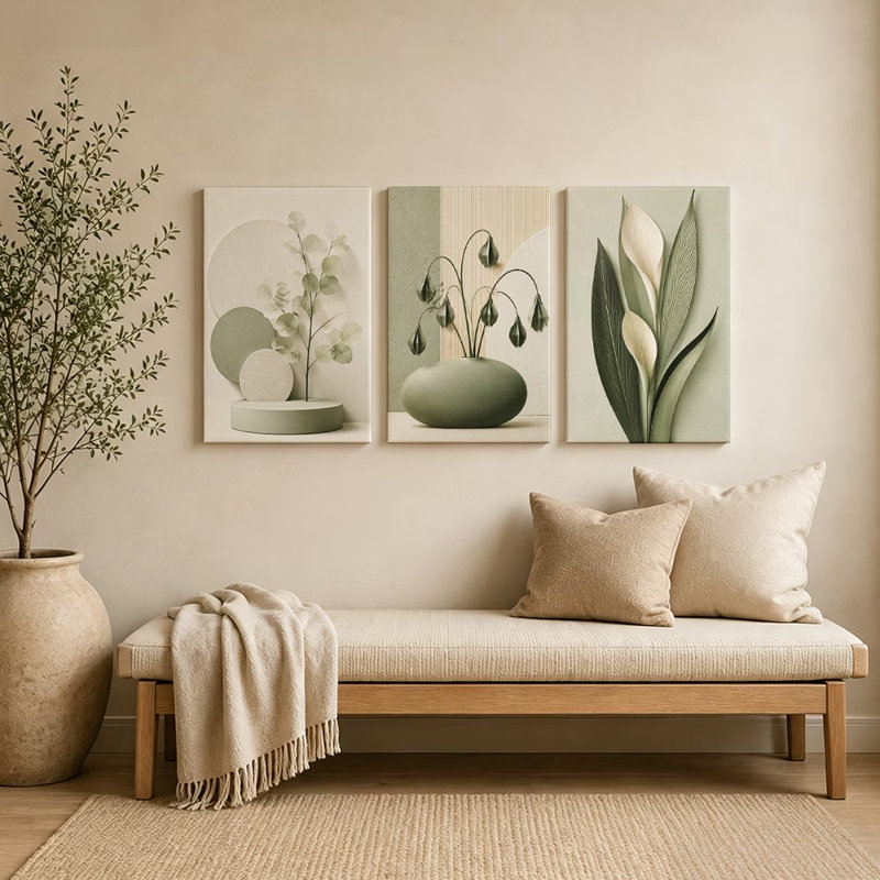 Ensemble de 3 toiles Modern Modern, H 30 po x l 60 po
