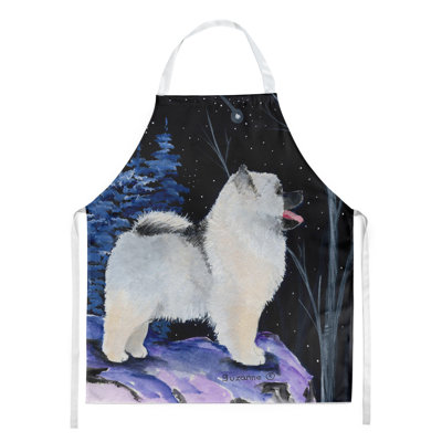 Tablier keeshond starry night