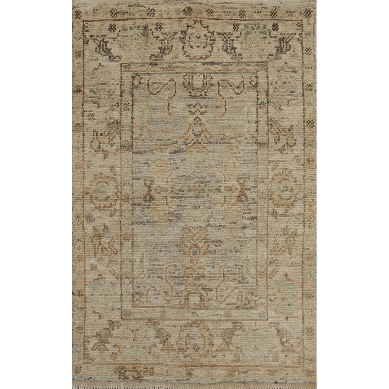 Tapis teint sur terre Oushak 3 x 4