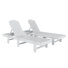 Ensemble de chaises longues inclinables 77,6 po Altura