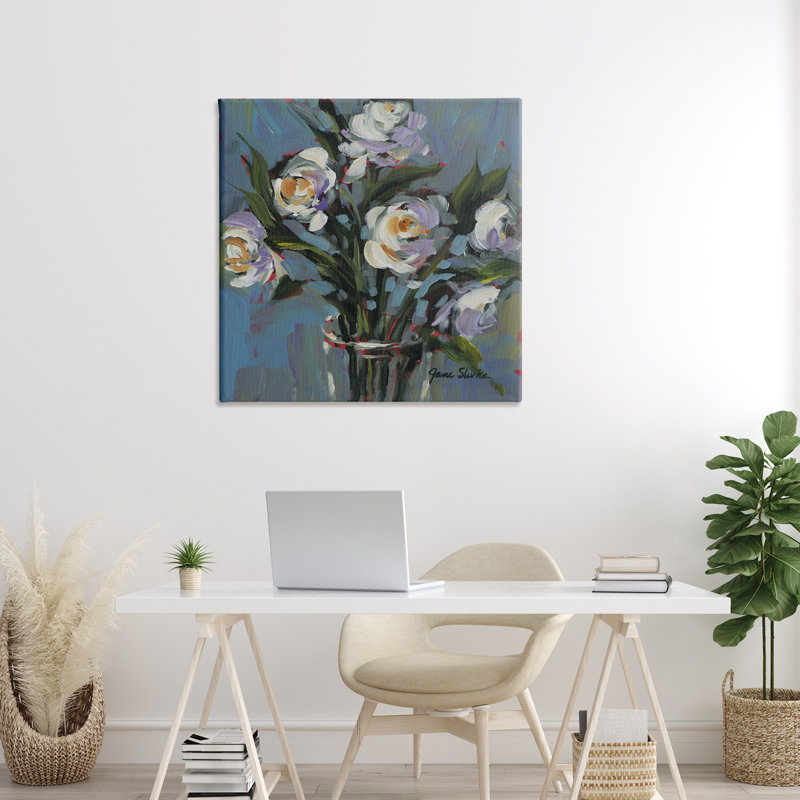 Art mural sur toile "Florals That Make You Smile", conception par JANE SLIVKA, H 36 po x l 36 po