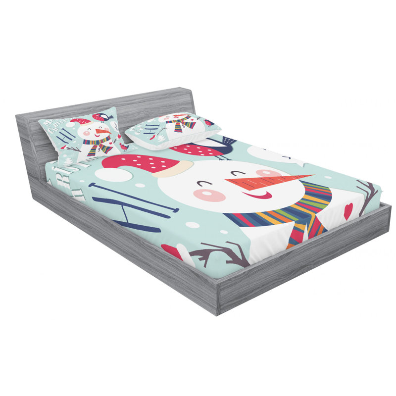 Microfiber Sheet Set, Queen Sheet Set with Fitted Sheet
