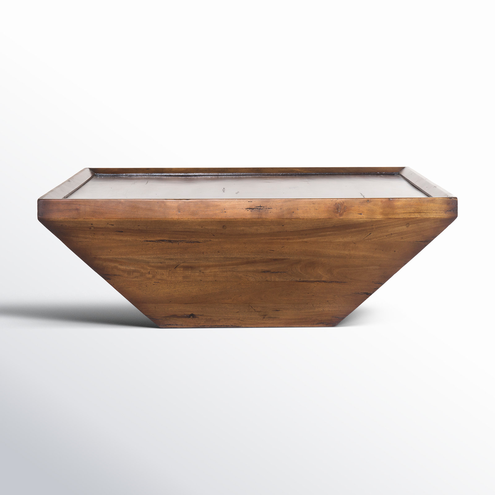 Kenja Solid Wood Single Coffee Table, Reclaimed Fruitwood