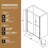 Double Sliding Shower Door 60" Wide By 72" High, 1/4" (6Mm) Clear Tempered Glass, Matte Black Aluminum Frame, Dual Stainless Steel Handles, Adjustable Width Between 56" - 60", Water Proof Feature For