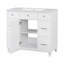 Meuble-lavabo avec lavabo en céramique, tablettes réglables et 3 tiroirs-320437261-320437260