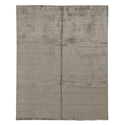 Hand Knotted Area Rug in Gray