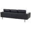 Qian 3 Seater Faux Leather Sofa