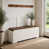 Blanc / bois et lamelle sélectionné