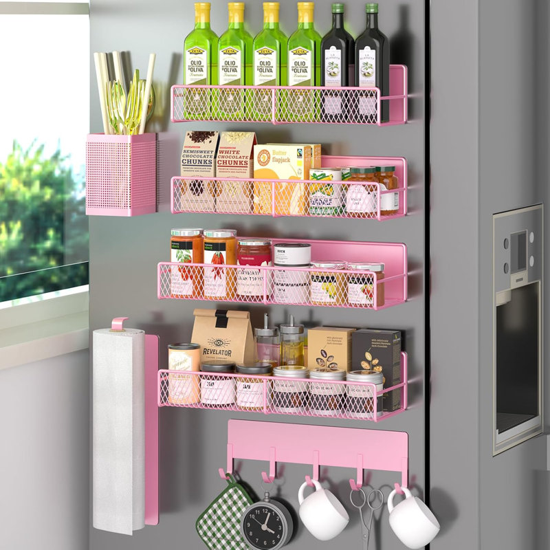 Suction Spice Rack, Pink