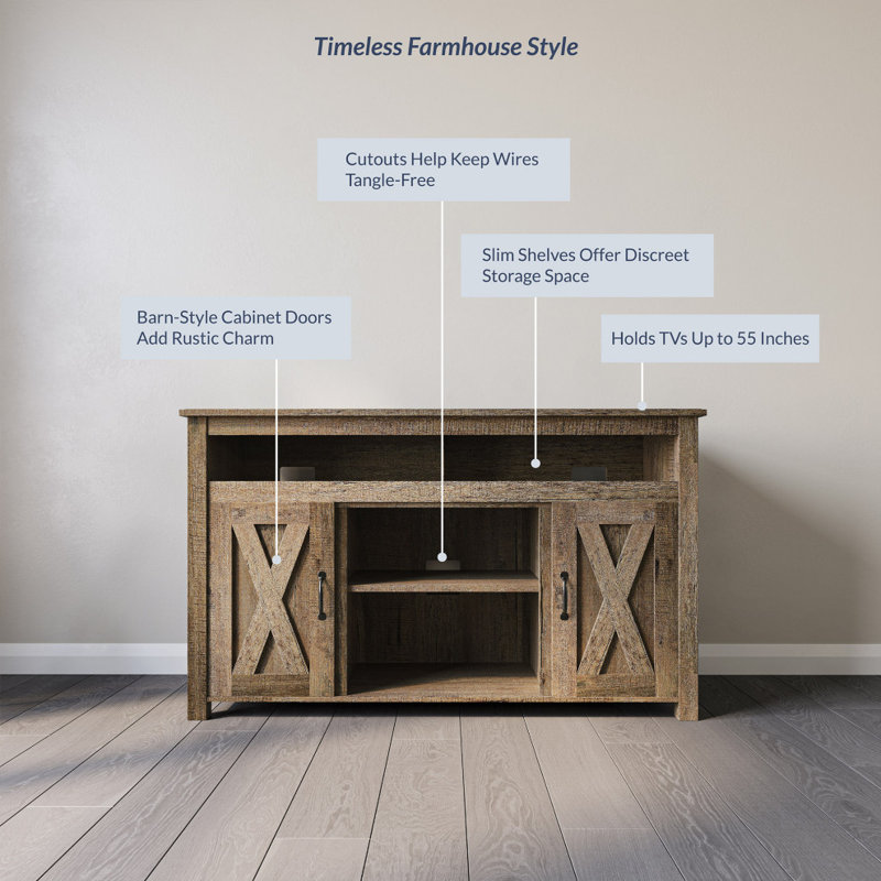 Meuble télé Bolton l 47,65 po, Bois