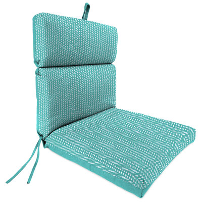 22" x 44" Outdoor Chair Cushion with Ties and Loop