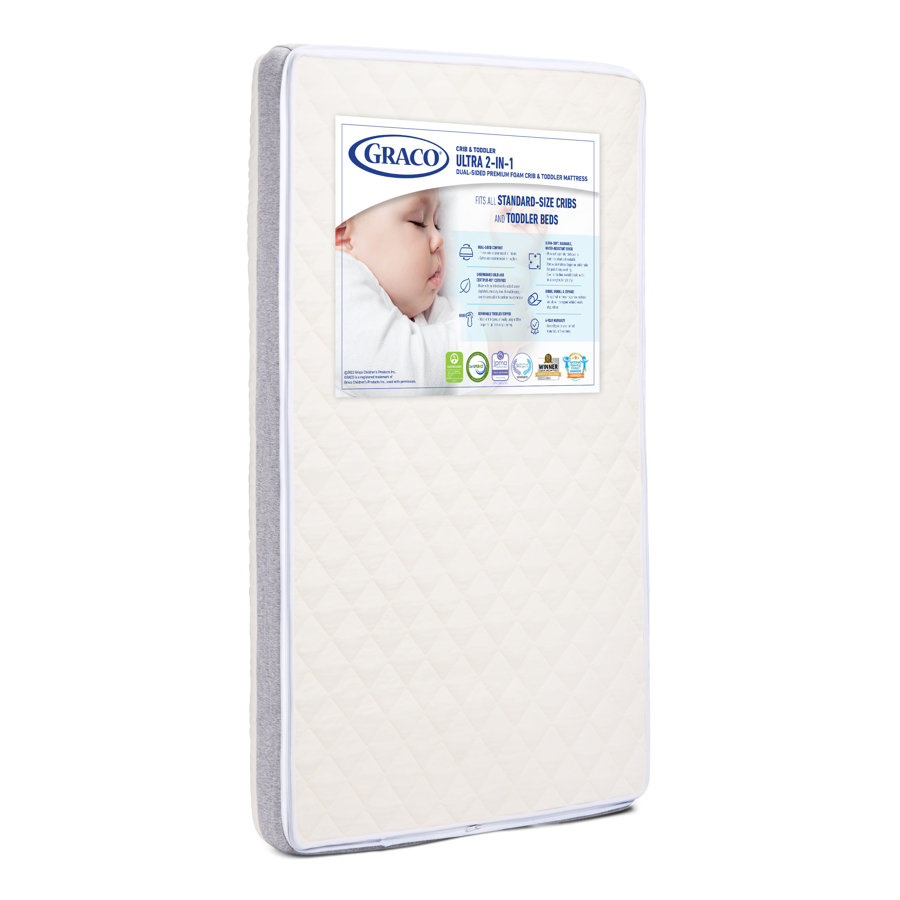 Graco Ultra 2-in-1 Convertible Dual-Sided Crib and Toddler Mattress
