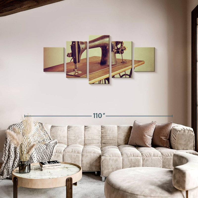 Sewing Machine, 36" H x 80" W
