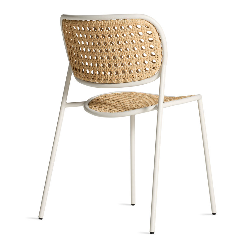 Made You Look Outdoor Dining Side Chair, White