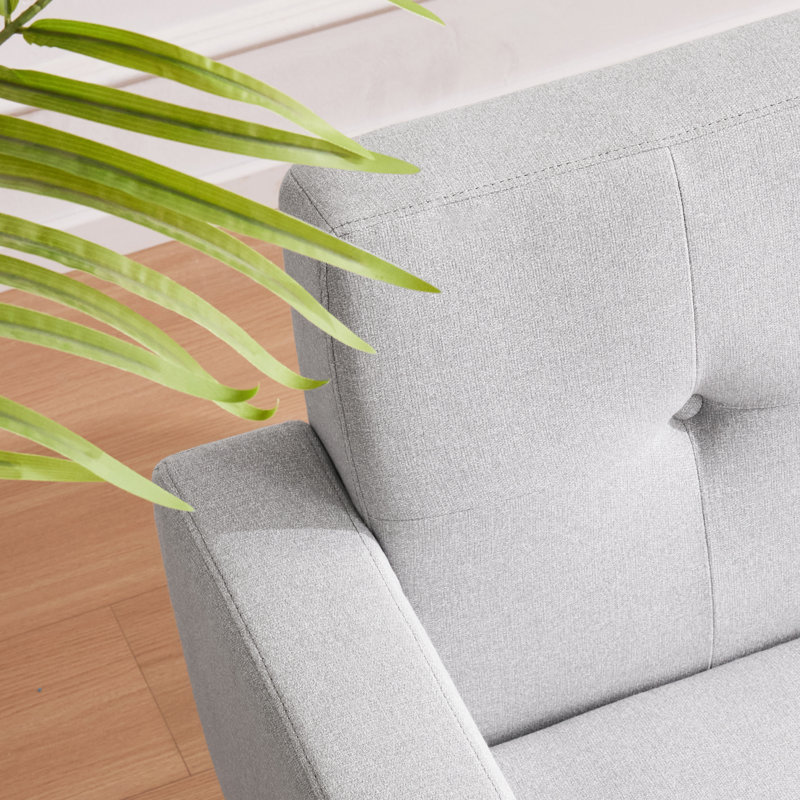 2 Seater Loveseat, Light Grey