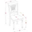 L'ensemble 5 pièces de table et chaises de cuisine comprend une table de salle à manger ovale avec rallonge papillon et 4 chaises en bois massif, babeurre et cerise-989289226