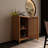 Bathroom Bamboo Storage Cabinet, Freestanding Floor Cabinet With Door And Shelf For Bathroom, Living Room, Bedroom, Hallway, Kitchen