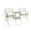Wrought Iron Outdoor Bench-1046008915