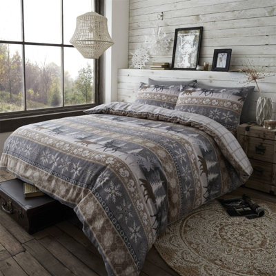 Elzada Cotton Patchwork Duvet Cover Set with Pillowcases Included