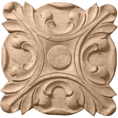 Acanthus H W D Wood Rosette Applique