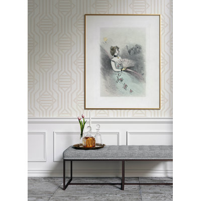 Essex Dark Blue Geometric Wallpaper